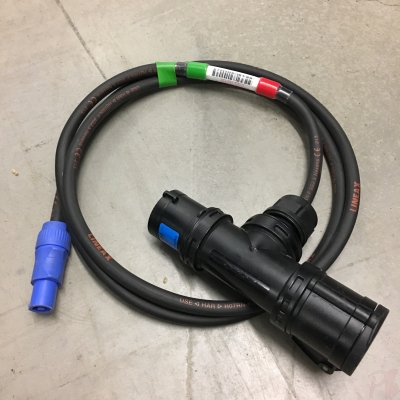 2m 16A T-line to Powercon